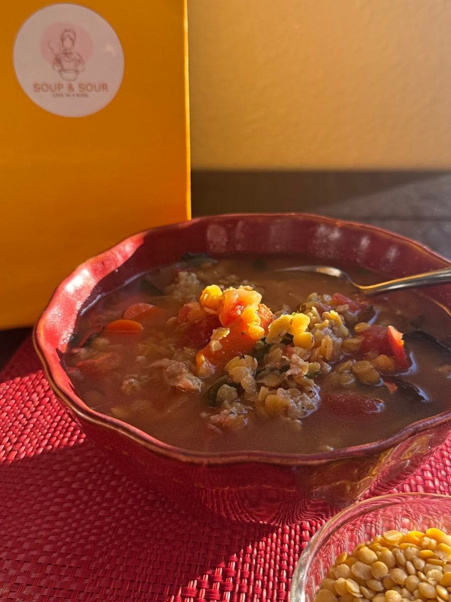 Golden Lentil with Seasonal Greens & Chicken Sausage