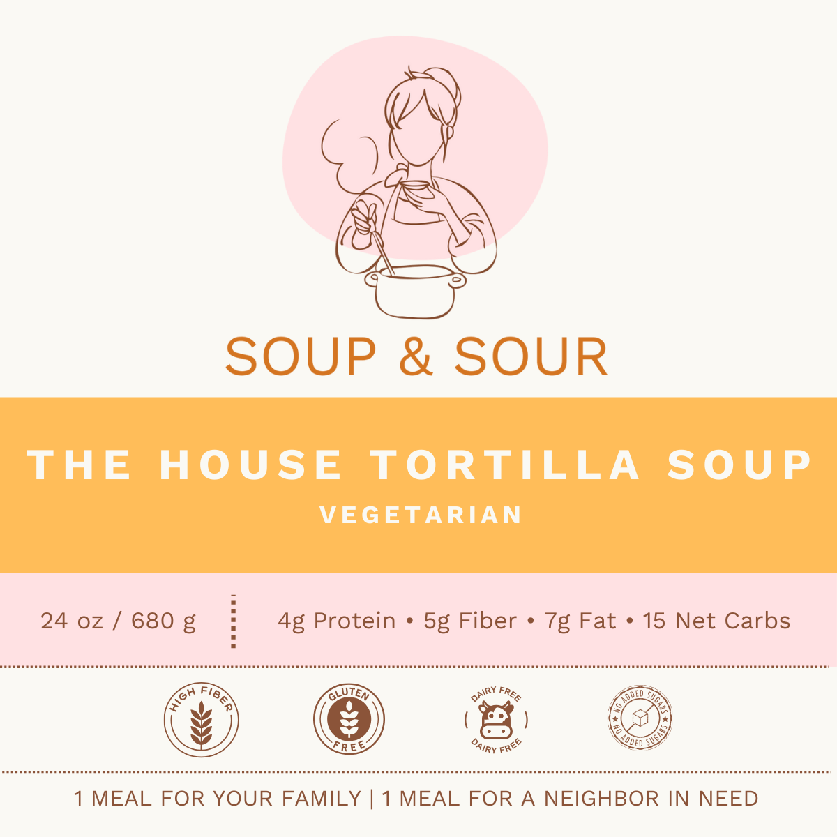 The House Vegetarian Tortilla Soup